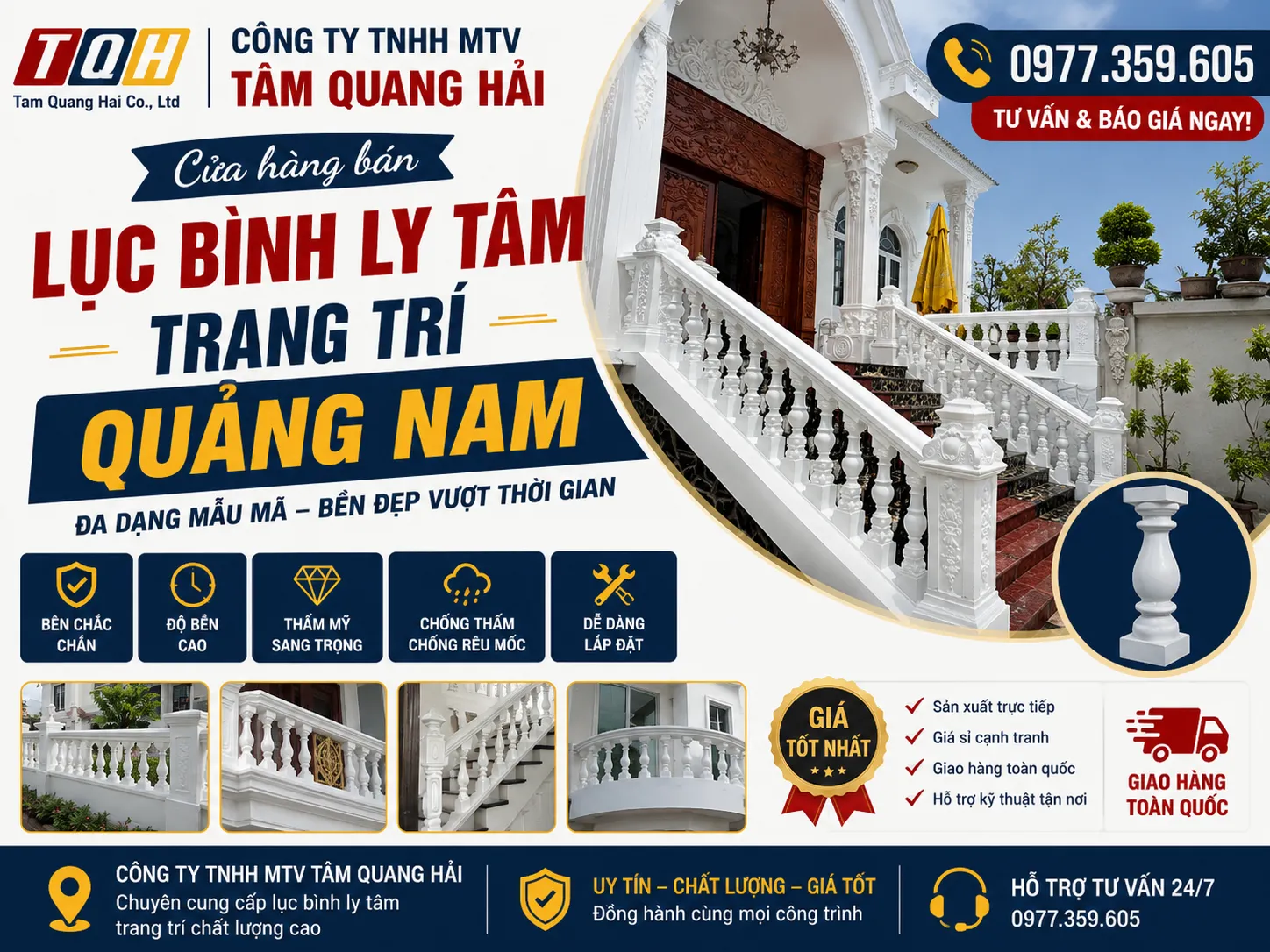 Cửa hàng bán lục bình ly tâm trang trí Quảng Nam