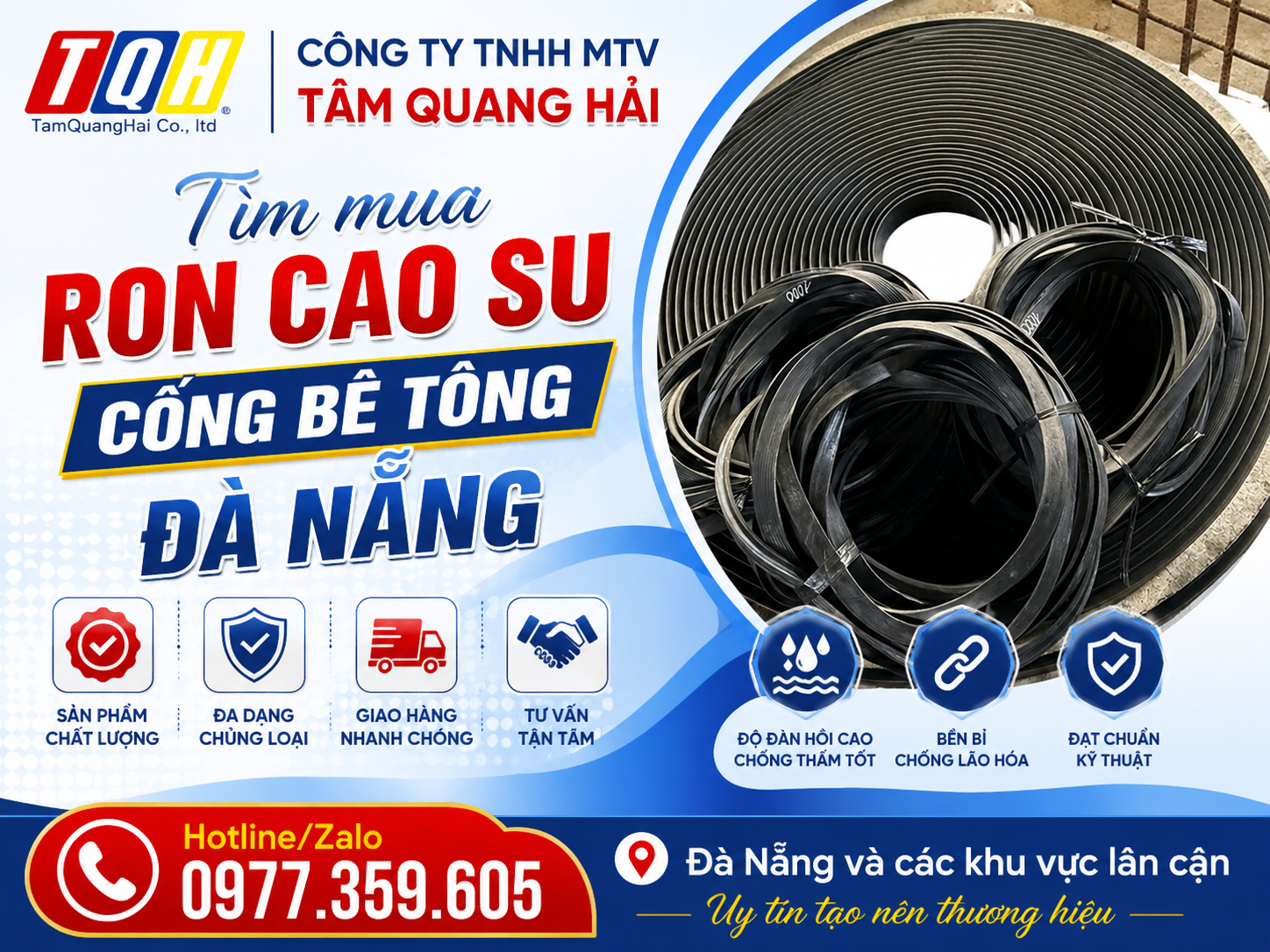Tìm mua ron cao su cống bê tông Đà Nẵng